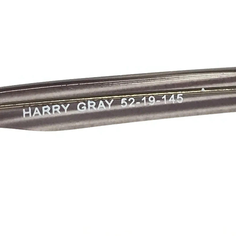 Affordable Designs Eyeglasses Frames HARRY GRAY Clear Striped Square 52-19-145